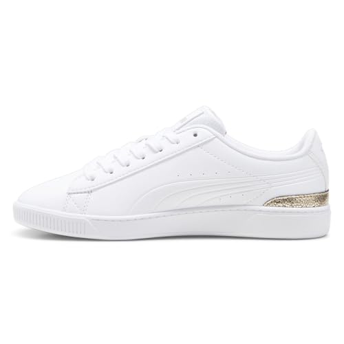 PUMA Womens Vikky V3 Metallic Shine Lace Up Sneakers Shoes Casual - White3
