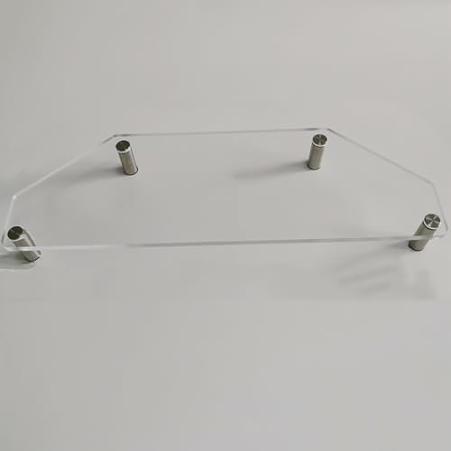 Support de moniteur d'angle acrylique transparent rehausseur de bureau