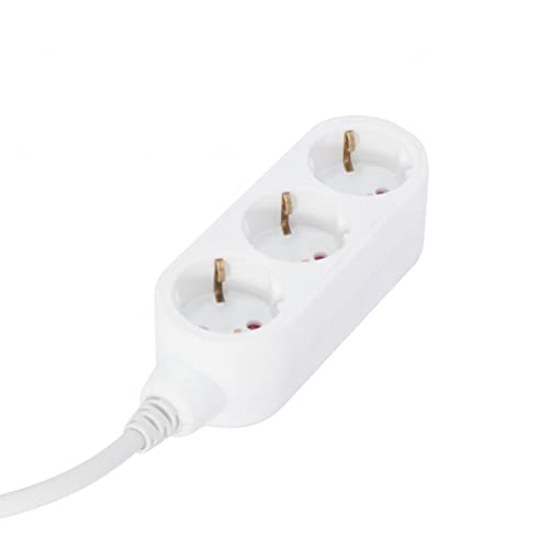 Steckdosenleiste 3 x 16 A – 0,5 m – Weiß (SCH)