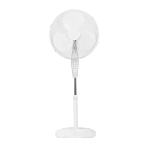 VoltShine Ventilador - ventilador de pie de 16 pulgadas, 3 aspas, 3 velocidades, color blanco, ideal para refrescar espacios.*