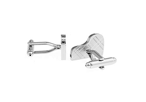Mancuernillas para Hombre Daesar Plateadas miniatura 1