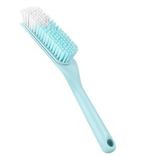 ANDOUNIER Household Laundry Brush Shoe Brush PP Plastic Sturdy Handle & PBT Soft Bristle Cleaning Brush Professional Scrub Brush for Cleaning Fabrics Clothes Floors Bathrooms