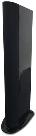 GoldenEar Triton Reference Loudspeaker, angled view, showcasing its overall form factor and base.