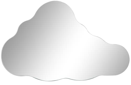 Cheerful Bargains Espejo de pared grande con forma de nube de 55 cm, espejo sin marco Cover