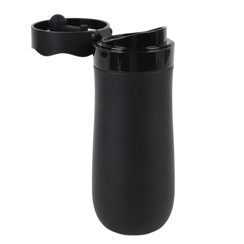 CHEOTIME francesa portátil de 320 ml, de acero inoxidable, con doble pared, aislante, a prueba de fugas, ideal para viajes, oficina y camping.