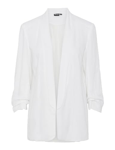 PIECES Pcpia Bosella Blazer Noos, Blanc éclatant., XL