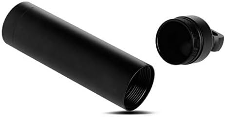 Miniatura 5 de Negro CNC mecanizado de aluminio EDC supervivencia impermeable cápsula sello botella titular caso contenedor supervivencia EDC herramienta de