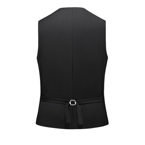 Men's Suit Vests Wedding Prom V Neck Business Casual Dress Work Vest Formal Herringbone Slim Fit Button Tuxedo Vests4