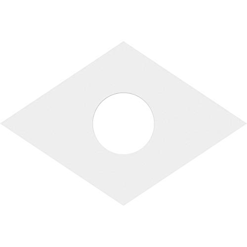 Image of Ekena Millwork CMP20X13DD-05000 Diamond Architectural Grade PVC Contemporary Urethane Ceiling Medallions 20 inchW x 13 3 /8 inchH x 5 inchID x 7 inchC x 1 inchP