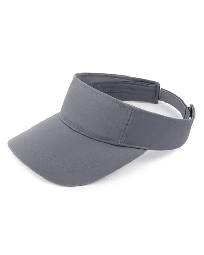 Image of Zylioo XXL Oversize Visor Hat,Large Athletic Cotton Sports Visor,Adjustable Small Solid Color Sun Cap