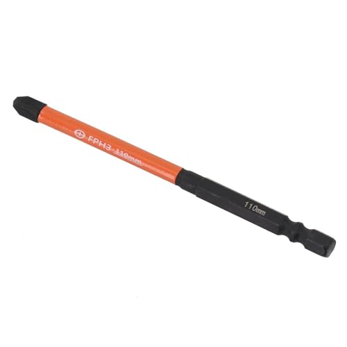 Destornillador magnético especial ranurado para electricista PH1 PH2 PH3 65 mm, 110 mm, 150 mm, punta aislada de acero de aleación (110 mm FPH1)