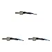 Fluidmaster 698 Universal Premium Toilet Tank Lever In Brushed Nickel, Contemporary Toilet Handle With Adjustable Arm (Pack of 3)