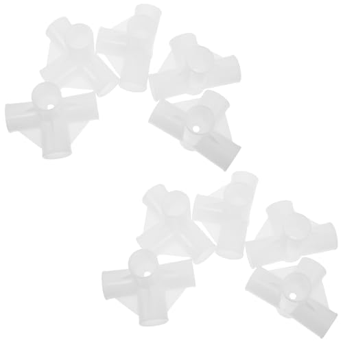 WHAMVOX Conector de Plástico para Barra de Armario 22 Mm, Unión de Varilla Multiusos de 4 Vías, 20 Piezas para Zapatero y Estantería de Ropa, Accesorio Resistente y Compatible para