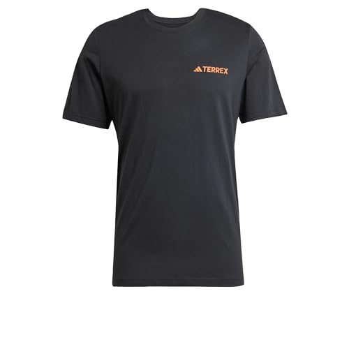 adidas Mens Terrex Graphic T-Shirt Black/Orange S