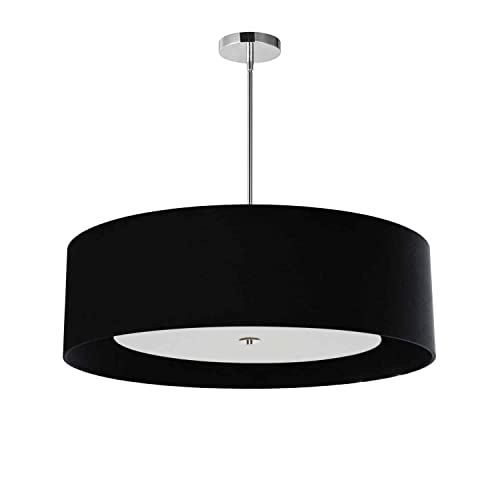 Dainolite HEL-304P-PC-BW, 4 Light Polished Chrome Pendant
