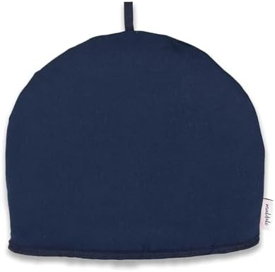 Muldale Large Tea Cozy for Teapot - Oxford Navy - Teapot Cover Insulated 100% Cotton Thick Wadding - Designed in England - Tea Cozies Covers - 1 to 6 Cup