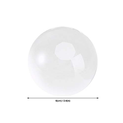 NUOBESTY Esfera de Cristal Transparente Esfera Esculpida Interna Esfera de Quartzo Natural Com Base