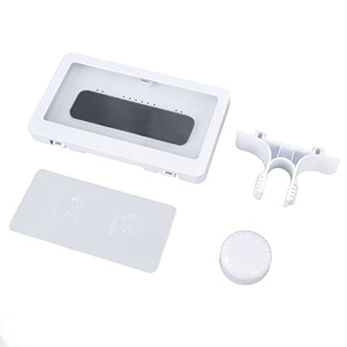 Support téléphone cuisine et douche anti-buée rotatif blanc