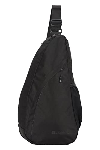 Mountain Warehouse Classic 8L Sling Bag - Large Size, Breathable, Adjustable Straps, Lightweight, Compact - Best for Casual Use, Camping, Hiking, Outdoors & Trekking Black Mountain Warehouse Classic 8L Sling Bag - Large Size, Breathable, Adjustable Straps, Lightweight, Compact - Best for Casual Use, Camping, Hiking, Outdoors & Trekking Black
