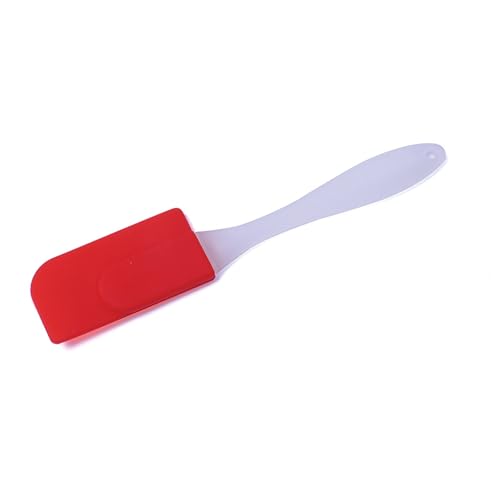 LifeChic Spatola in Silicone 19 cm Rossa – Resistente e Sicura per la Cucina – Ideale per Mescolare, Spalmare e Cuocere – Per Pentole Antiaderenti