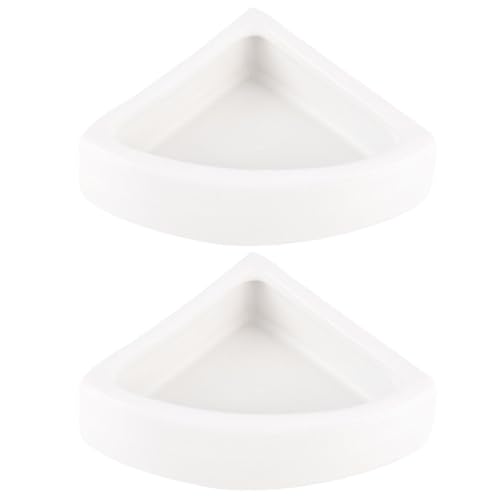 Kisangel 爬虫類 餌入れ えさ皿 2個 水飲み場にも 飼育ケース スアクセサリー 亀 ヤモリ トカゲ クモ サソリ 両生類 フィーディングディッシュ セラミック爬虫類ボウル