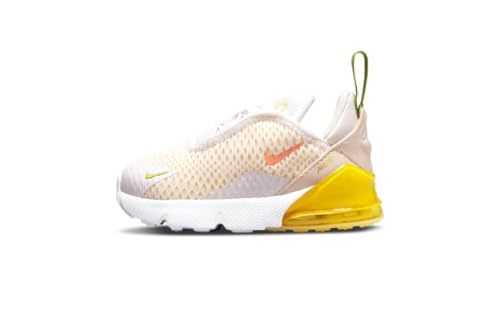 Nike Baby Boy's Air Max 270 (TD) (Infant/Toddler) White/Crimson Bliss/Yellow Strike 7 Toddler M