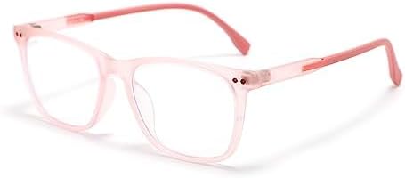 ATOM Blue Light Blocking Glasses for Kids (Age 5-12) - 100% UV Protection & Anti Glare Blue Rays Blocking Eyeglasses for Computer & Gaming | Adjustable Frame Eyewear for Boys & Girls