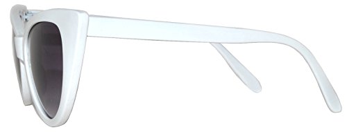 Online-Welcome OWL Vintage Cat Eye Sunglasses Smoke Lens White Frame2