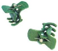 Cymbidium, Orchid & Vine Clips, Large. 24 Pack. Green.