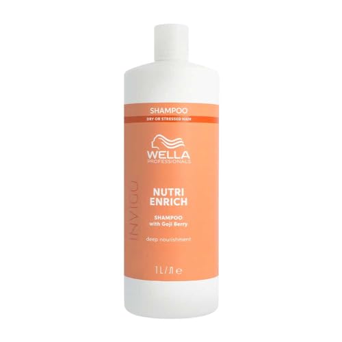 Wella Professionals Invigo Nutri-Enrich Deep Nourishing Shampoo, Intense Nourishment for Dry Or Stressed Hair, Gently Cleanses Hair, With Goji Berry Rich In Vitamins, Minerals & Peptides, 300ml