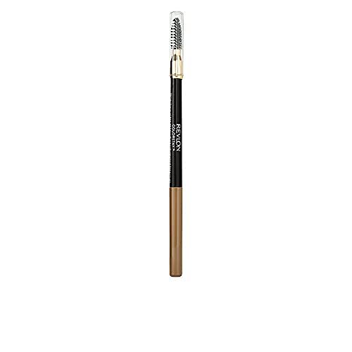 Revlon ColorStay Lápiz de Cejas, Larga duración, Resistente al agua, dos lados: Punta Angular y Cepillo en Espiral (Tono #205 Blonde)