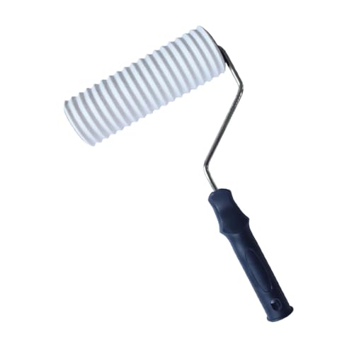 Gralara RODILLO de TEXTURA Decorativa de alto rendimiento Rodillo de goma rápido y fácil para pisos Decoración de pared Diy Hogar, Style D