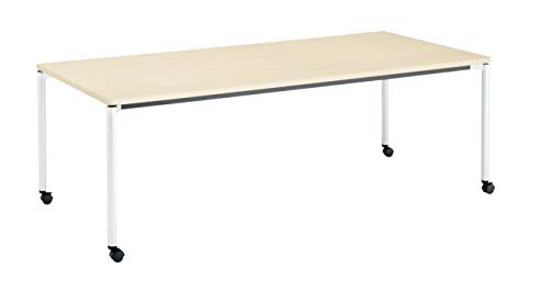 �y���[�J�[�z���E�ݒu�E�g���z�R�N�� �~�[�e�B���O�e�[�u�� JUTO MT-JTMR211SAWMT1-CN �p�`�V�� 4�{�r �ۋr ���E���h�R�[�i�[ ��210×���s100cm �V�i�`�������I�[�N/�r�z���C�g �L���X�^�[�t