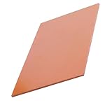 CXGBQSJ Industrielle Bakelit Isolierplatte Phenolharz Langlebig Hitzebeständig Elektrisches Panel Für Professionelle Ingenieure,250 * 250 * 1mm/1pcs