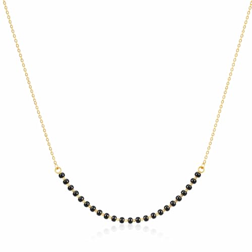 Image of Gold Plated Stylish Trendy Mangalsutra For Women Without Pendant