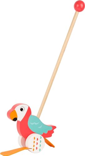 small foot Papagei Lori aus Holz hilft beim Laufenlernen und watschelt ab 18 Monaten 10475 Schiebetier