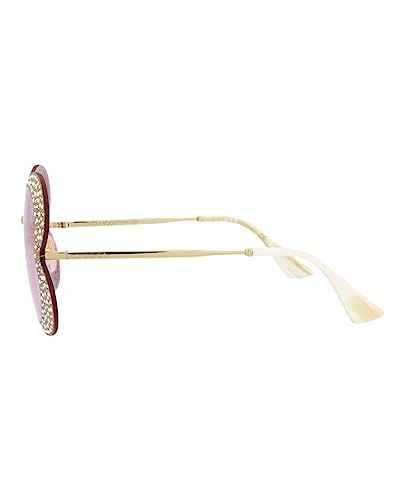 Gucci Cat Eye Sunglasses Gold Gold Pink Luxury Eyewear Made In Italy Metal Frame Designer Fashion for Everyday Luxury3