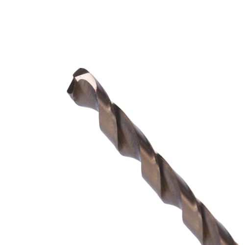 Image of Century Drill & Tool 26812 Cobalt Drill Bit, 3 /16 inch, Pro Pack of 6 | Straight shank, 3-1 /2 inch overall length, 135 point, cuts stainless steel, hard metals & metal