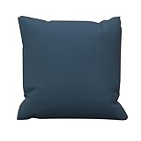 Coton Soleil d\'ocre, Coussin en Coton 40x40 cm Panama Bleu Canard