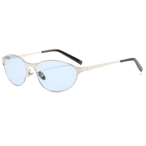Lunettes de soleil œil de chat vintage en métal de luxe pour un style rétro élégant