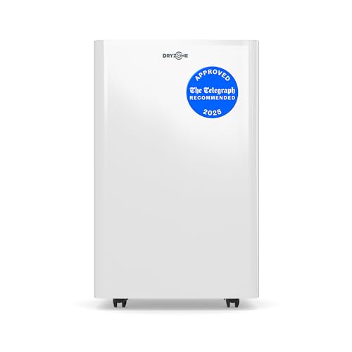 Dryzone Dehumidifier & HEPA Air Purifier for Home (12L/Day) | Prevents Condensation & Mould | Filters Dust Pollen Pet Dander | Laundry Drying & Sleep Mode | Whisper-Quiet & Low Energy