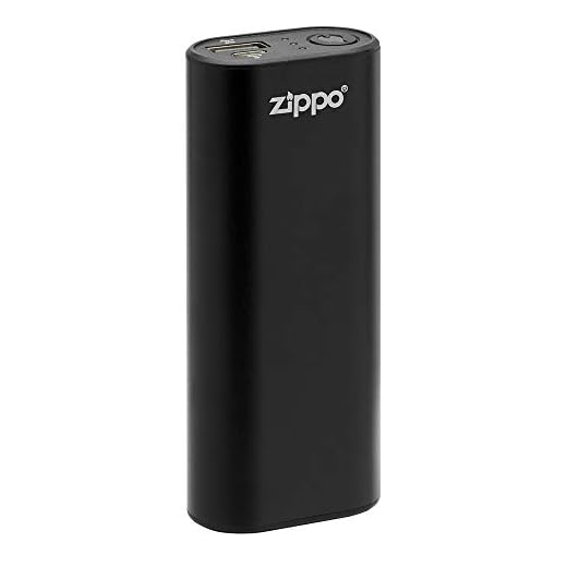 Zippo Black HeatBank 6 Rechargeable Hand Warmer