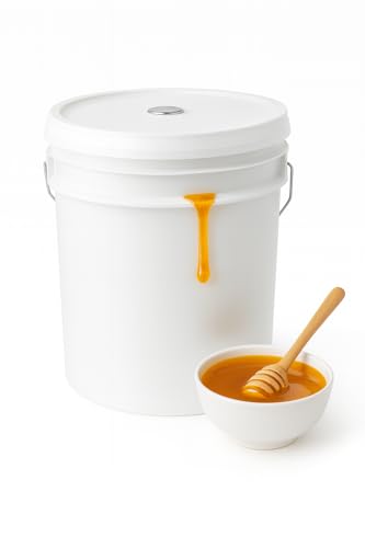Miel Natural Pura 60 lb Envase Grande Fácil Vertido