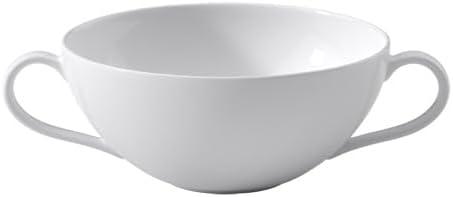 Villeroy & Boch Signature Collection Anmut Soup Cup, Premium Bone Porcelain, Made in Germany, 11.75 oz Capacity, White