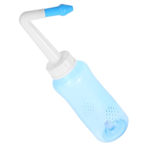 Warmhm Bottiglia per Risciacquo Nasale Manuale Portatile con Valvola Regolabile per Irrigazione dei Seni Nasali Adulti e Pulizia Completa e Sollievo da Congestione