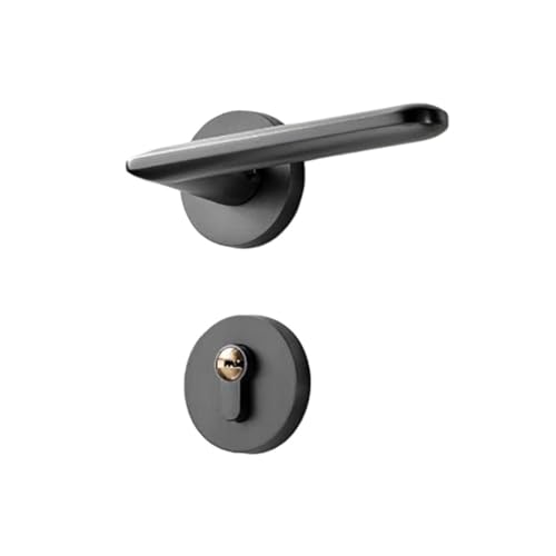 Serrure de porte haut de gamme magnétique silencieuse noire mate