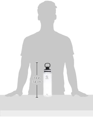 Takeya Tritan Water Bottle with Spout Lid - Durable Dishwasher-Safe Water Bottle - Simple, Modern Bottle - Reusable Water Bottle with Leak-Proof Lid - 40 oz, Clear - Image 3