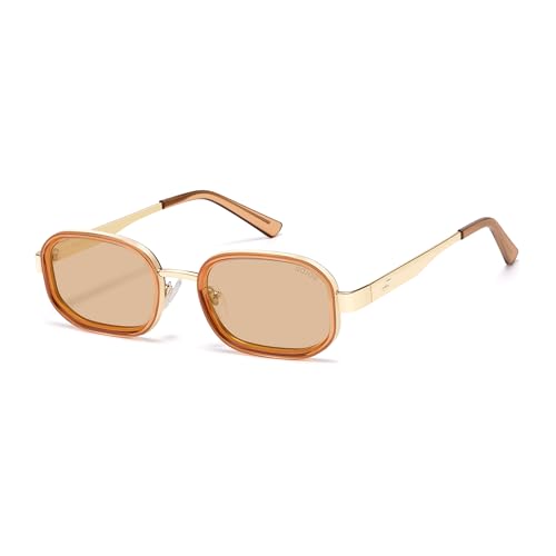 Image of SOJOS Trendy Rectangle Polarized Sunglasses for Women Men,Retro Square Shades Chic Sun Glasses SJ1291