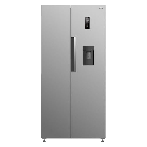 HYE American Fridge Freezer Non Plumbed 444L Water Dispenser Silver