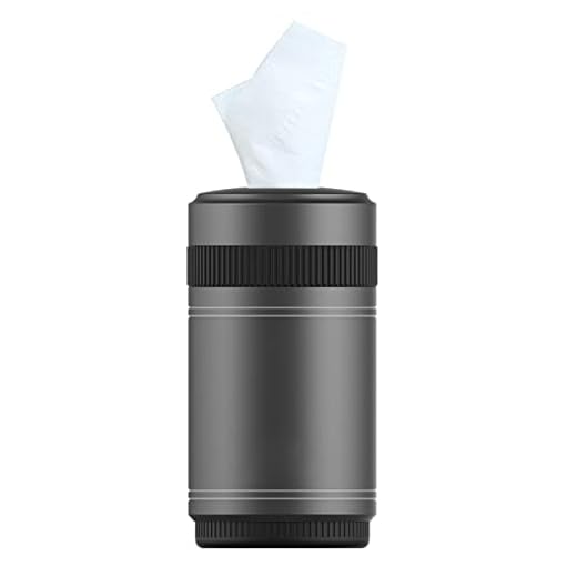 KOOMTOOM Car Cup Holder Tissues Tube Holder, Alloy Tissues Storage Detachable Easy Cleaning 5.23" 2.83"(HD) for BMW 3 Series /5 Series /7 Series /X1/X3/X5/X6 / Lexus RX300 etc. (Senior Grey)
